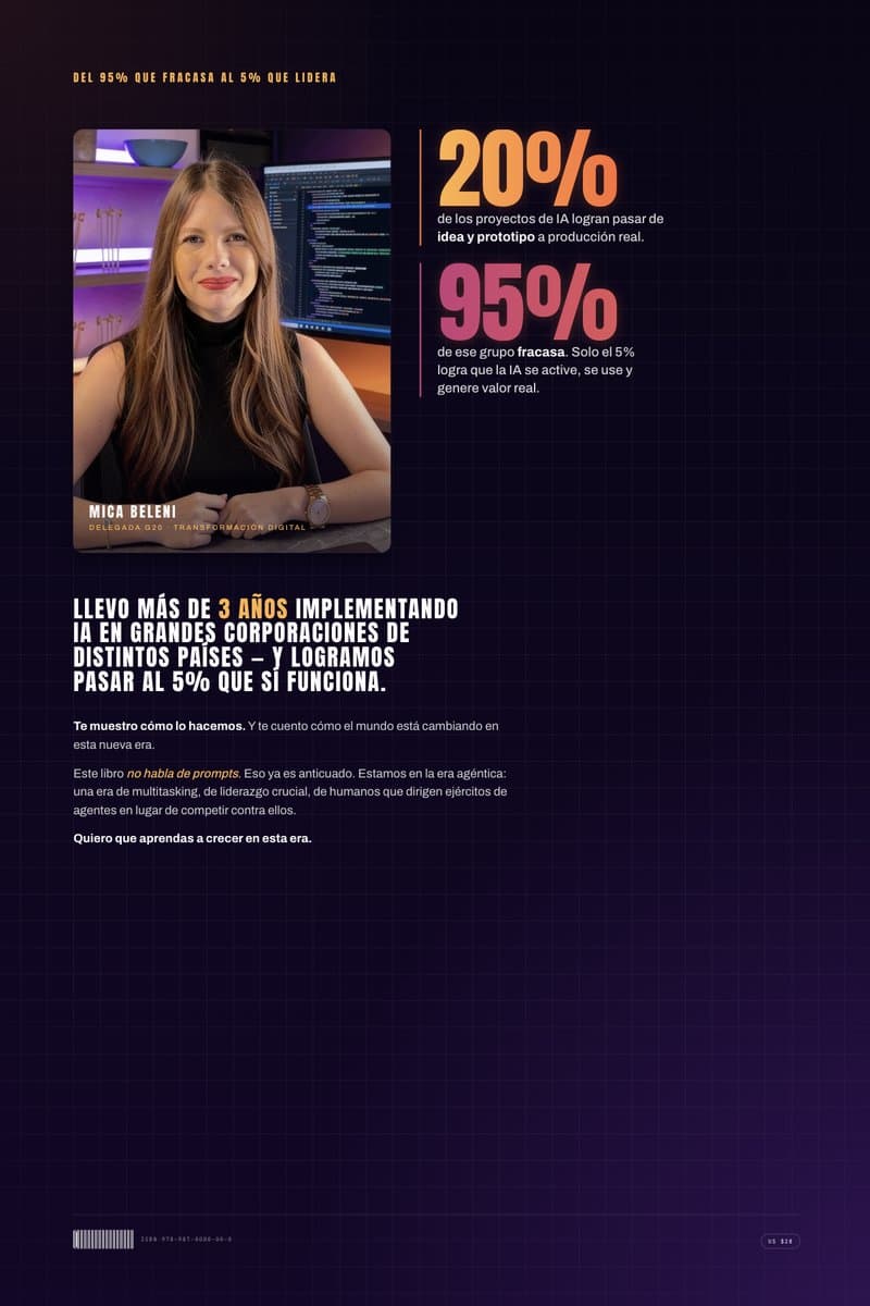 Contratapa de MagIA — Del 95% que fracasa al 5% que lidera